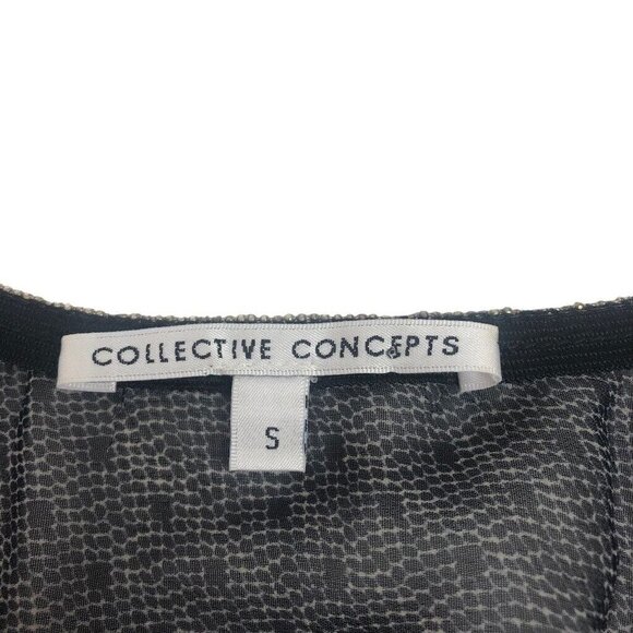 Collective Concepts Floral Print Flowy Boho‎ Tank Top Sheer Sleeveless Blouse S - Picture 7 of 8